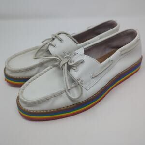 Sperry Boat Shoe Rainbow Pride shoes Womens Size 8.5